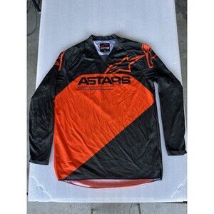 ALPINESTARS Racer Motocross Supermatic Jersey, Anthracite/Orange KTM Size L